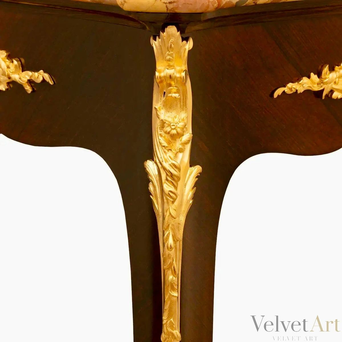 Mesa francesa Luis XV del siglo XIX con Brèche d’Alep – vista 5 de 8