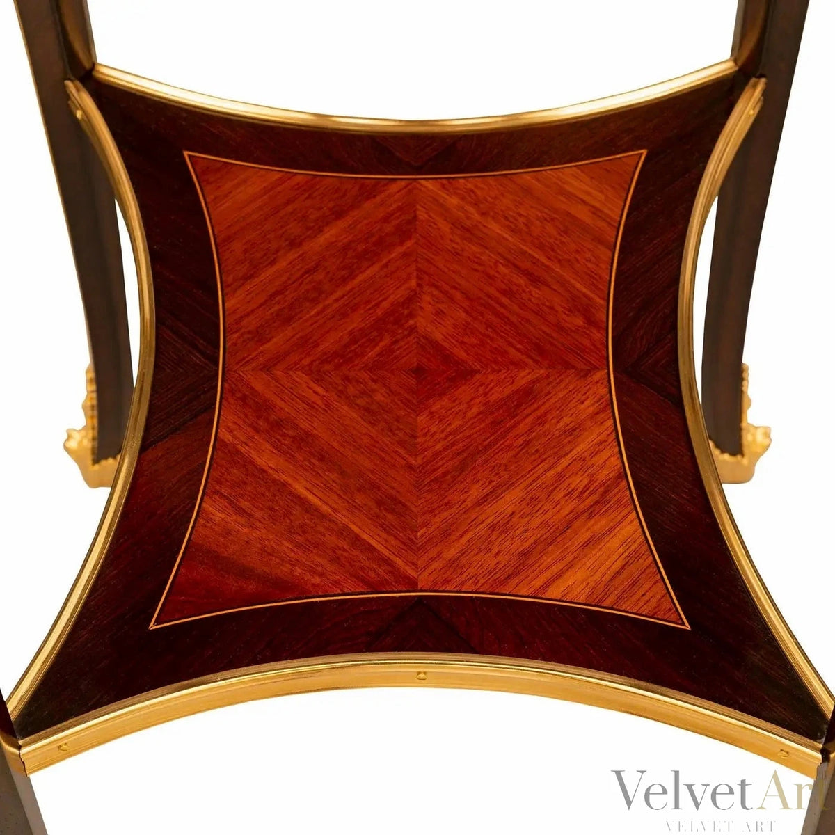Mesa francesa Luis XV del siglo XIX con Brèche d’Alep – vista 6 de 8