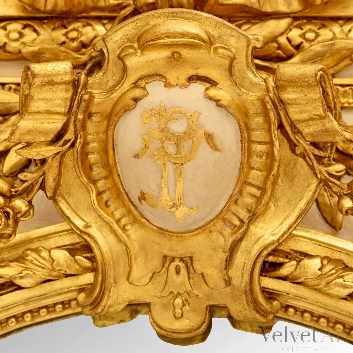 Espejo Francés Dorado Luis XVI del Siglo XIX – vista 6 de 6