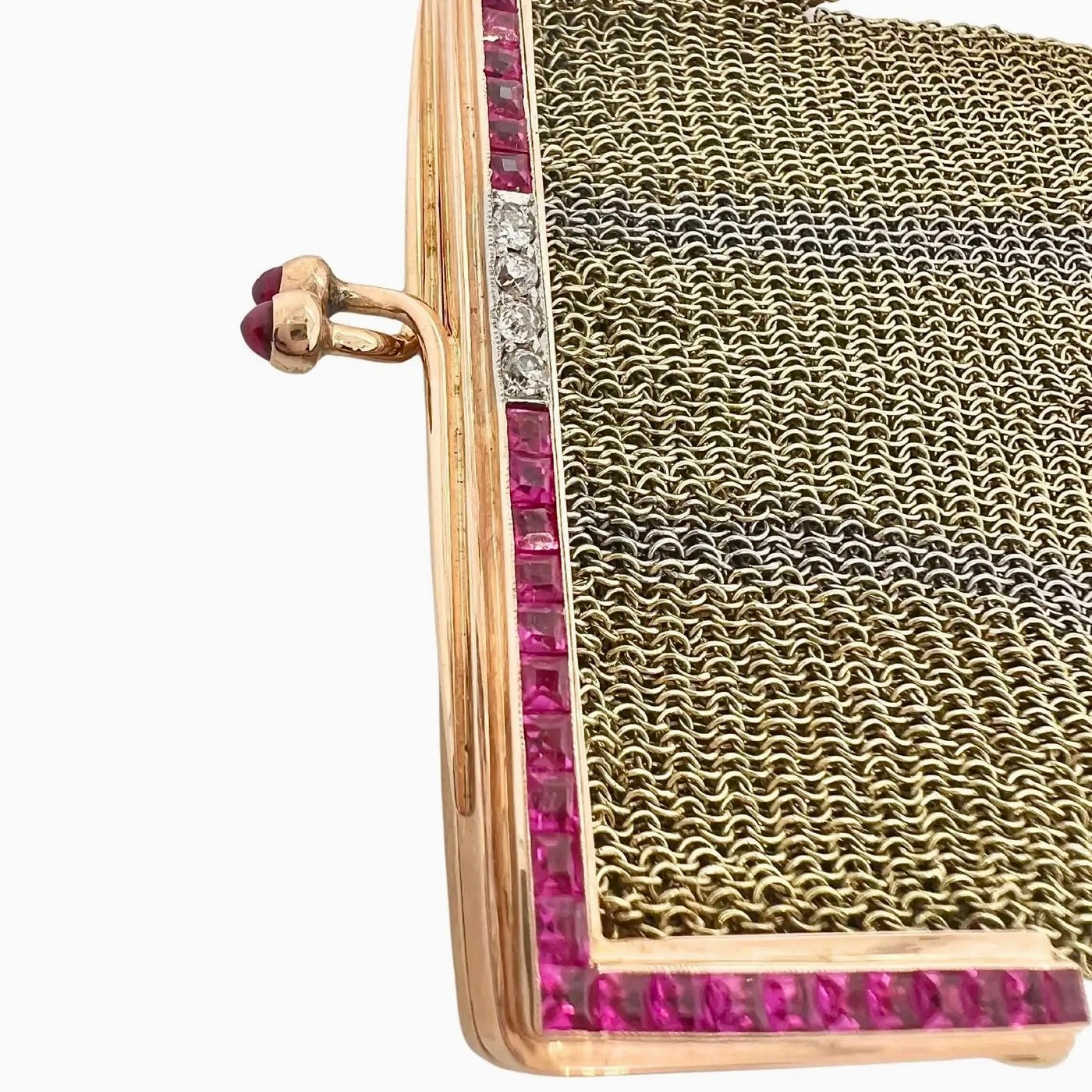 Monedero Art Déco de Oro con Diamantes y Rubíes | París, 1920