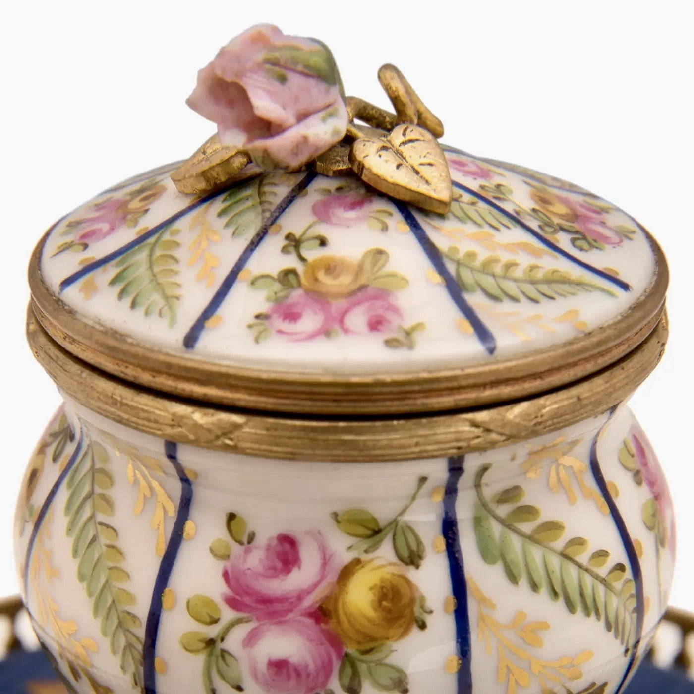 Tintero Francés de Porcelana de Sèvres y Ormolú | Siglo XIX, Estilo Luis XVI