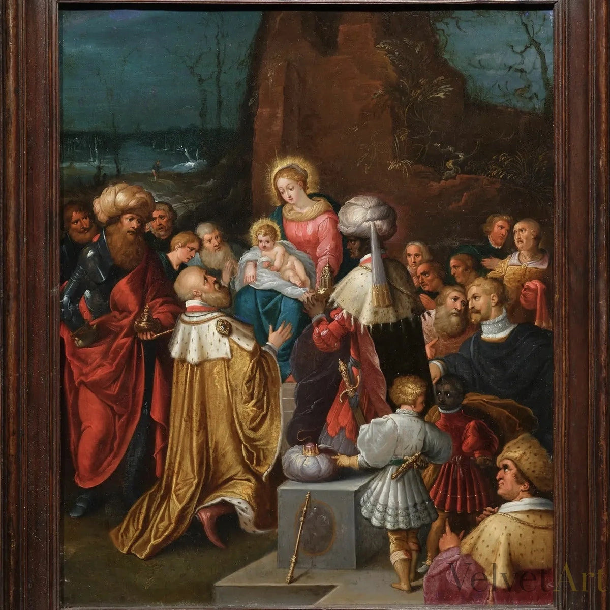 La Adoración de los Reyes Magos, Frans Francken el Joven, 1610, Escuela de Amberes