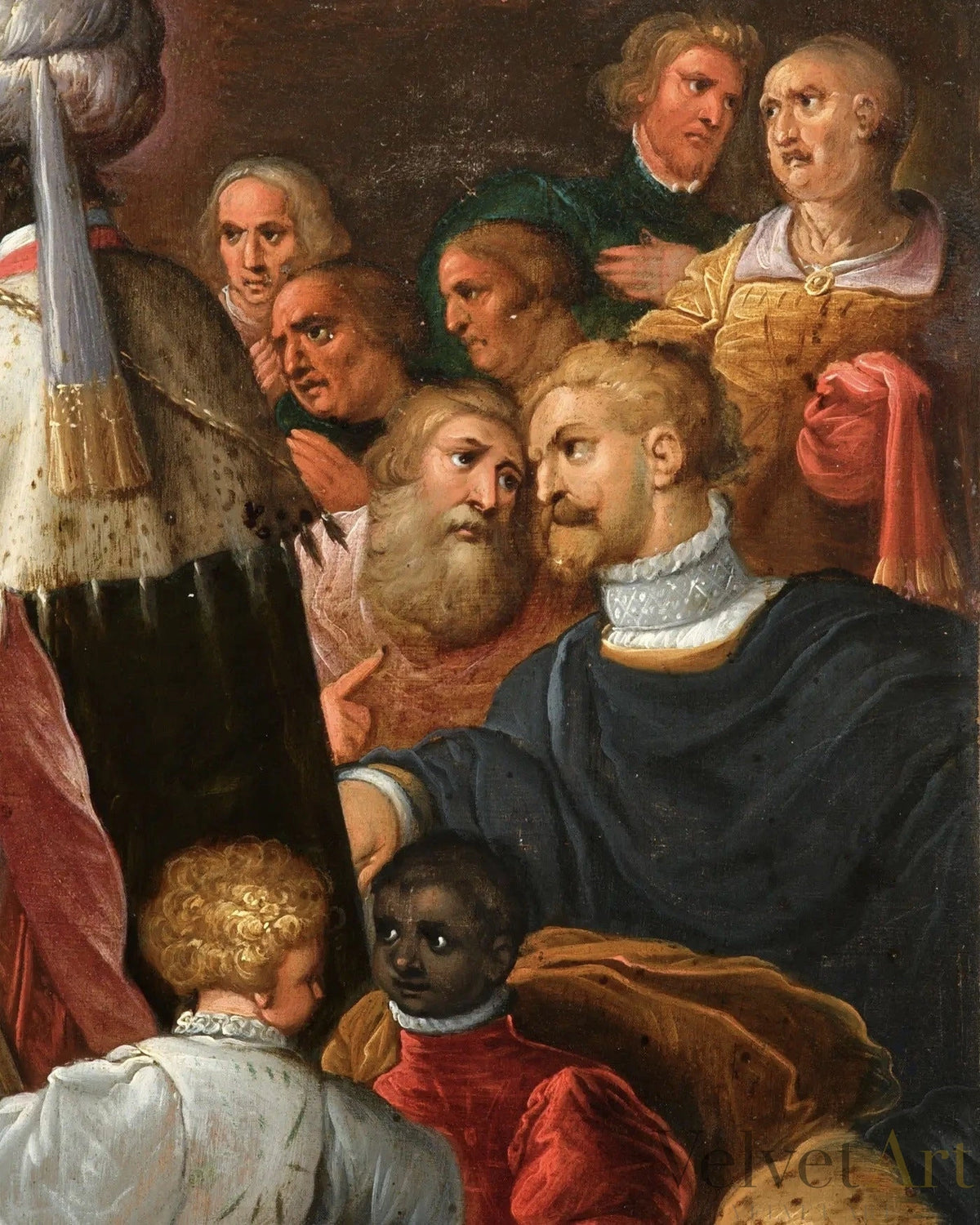 La Adoración de los Reyes Magos, Frans Francken el Joven, 1610, Escuela de Amberes – vista 8 de 10