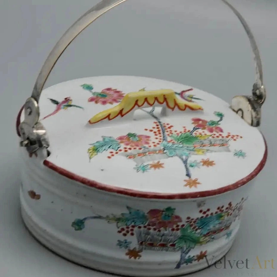 Mantequera Policroma de Delft del Siglo XVIII, Estilo Kakiemon – vista 3 de 9