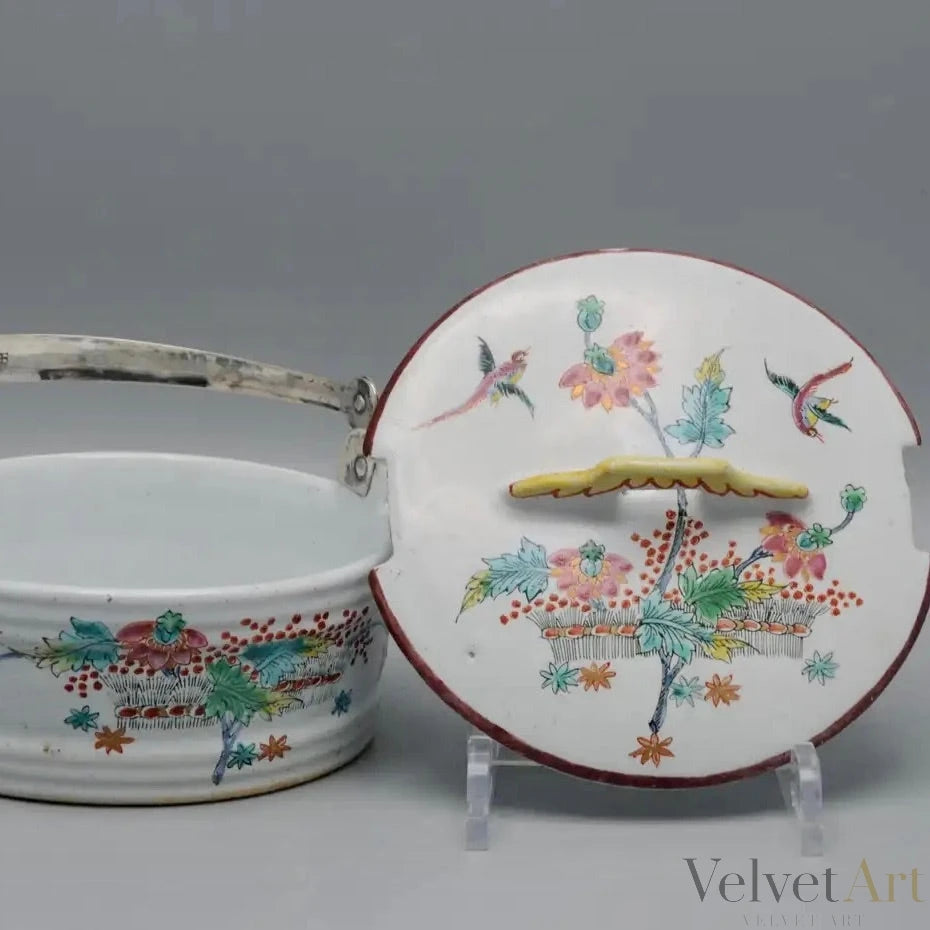 Mantequera Policroma de Delft del Siglo XVIII, Estilo Kakiemon – vista 8 de 9