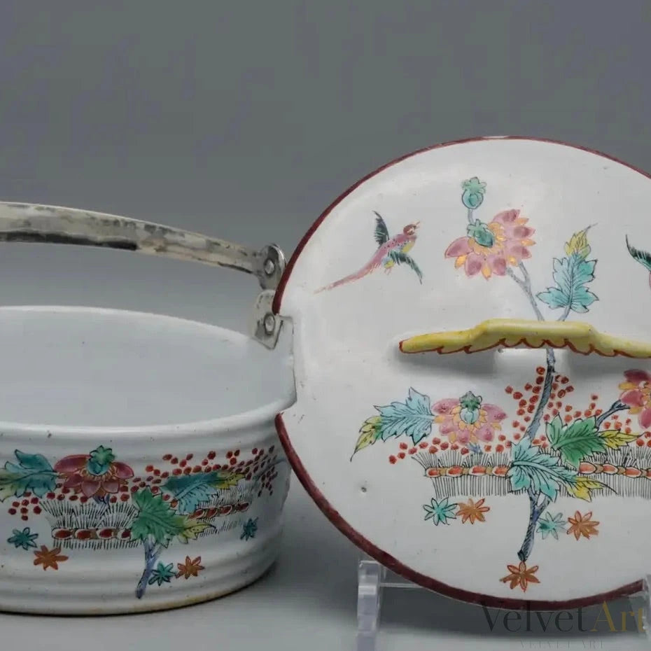 Mantequera Policroma de Delft del Siglo XVIII, Estilo Kakiemon – vista 7 de 9