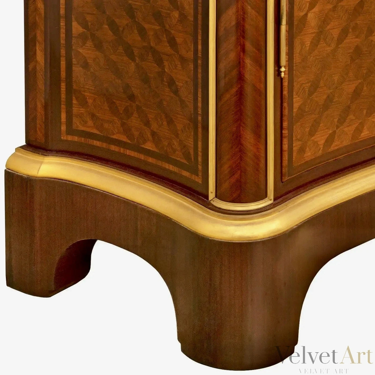 Vitrina Francesa en Tulipwood, Ormolu y Mármol Brèche Violette, Siglo XIX, Estilo Luis XV – vista 9 de 10
