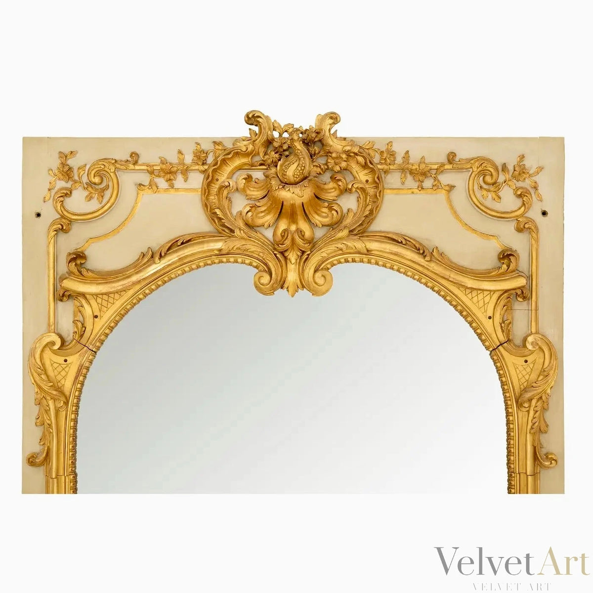 Espejo Francés Luis XV del Siglo XIX en Madera Dorada Original – vista 5 de 8