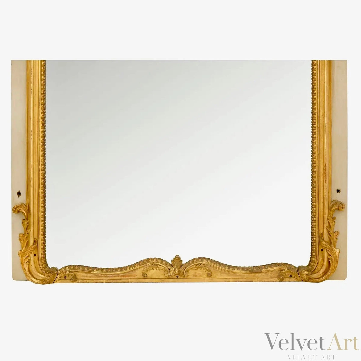 Espejo Francés Luis XV del Siglo XIX en Madera Dorada Original – vista 7 de 8