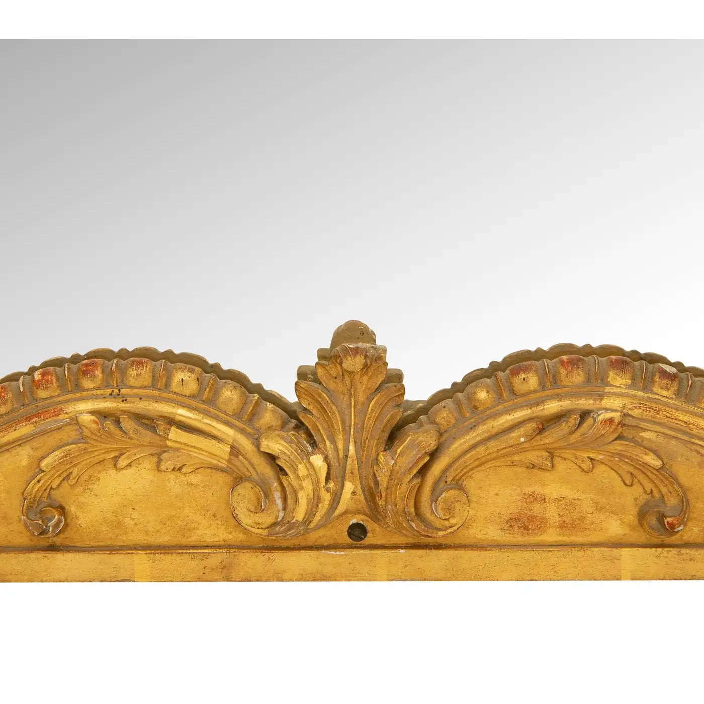 Espejo Francés Luis XV del Siglo XIX en Madera Dorada Original