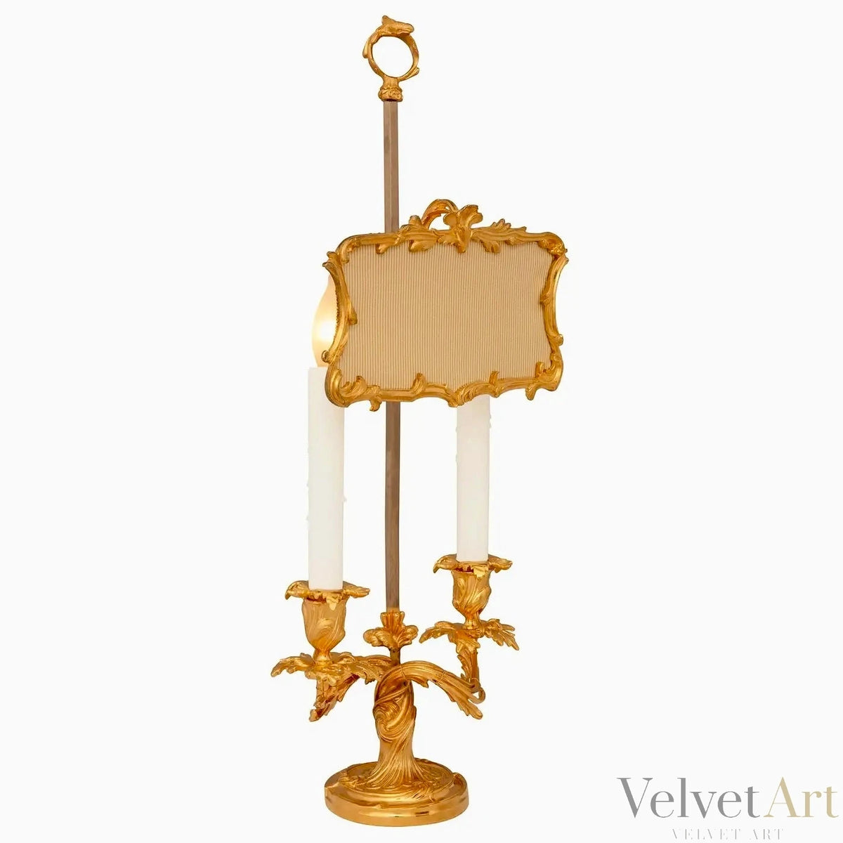 Pareja de Lámparas Candelabro Luis XV en Ormolú Francés del Siglo XIX – vista 2 de 7