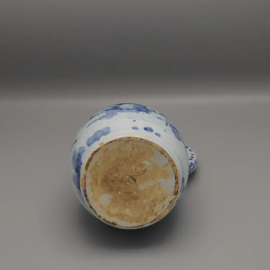 Jarro Vertedor Holandés de Delftware del Siglo XVII | Decoración Chinoiserie Estilo Wanli
