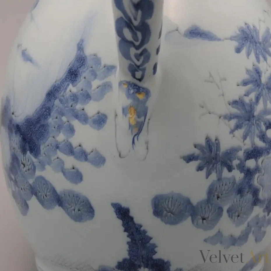 Jarro Vertedor Holandés de Delftware del Siglo XVII, Decoración Chinoiserie Estilo Wanli – vista 8 de 10