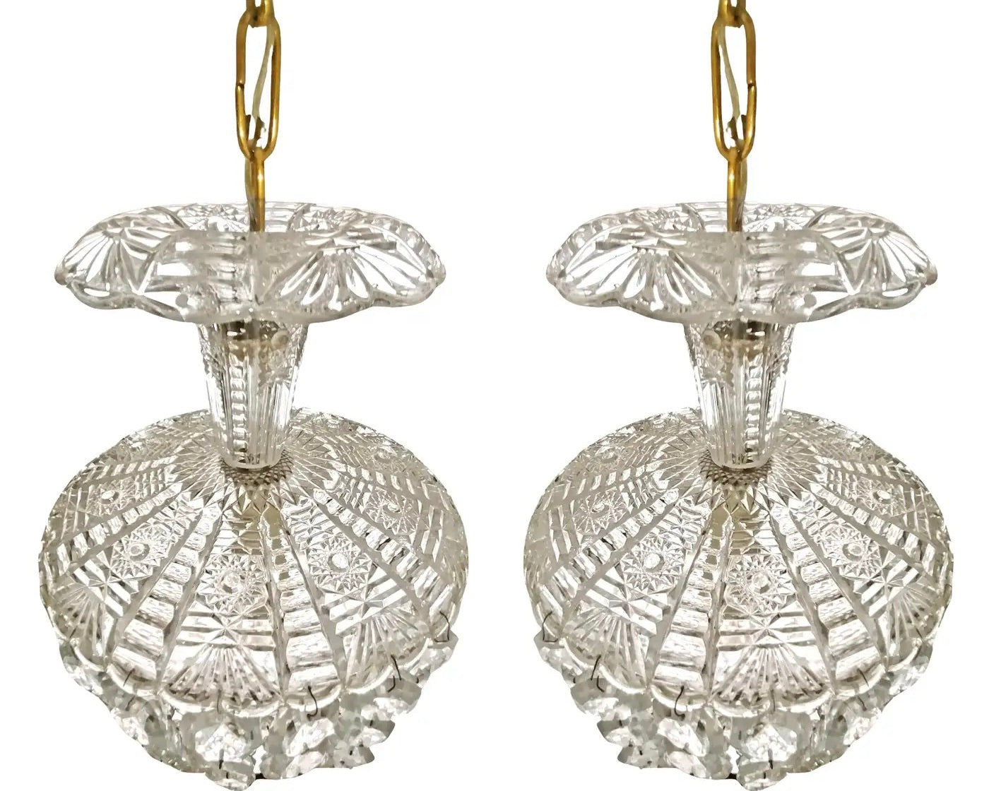 Lámparas Francesas Estilo Baccarat Art Deco 1920
