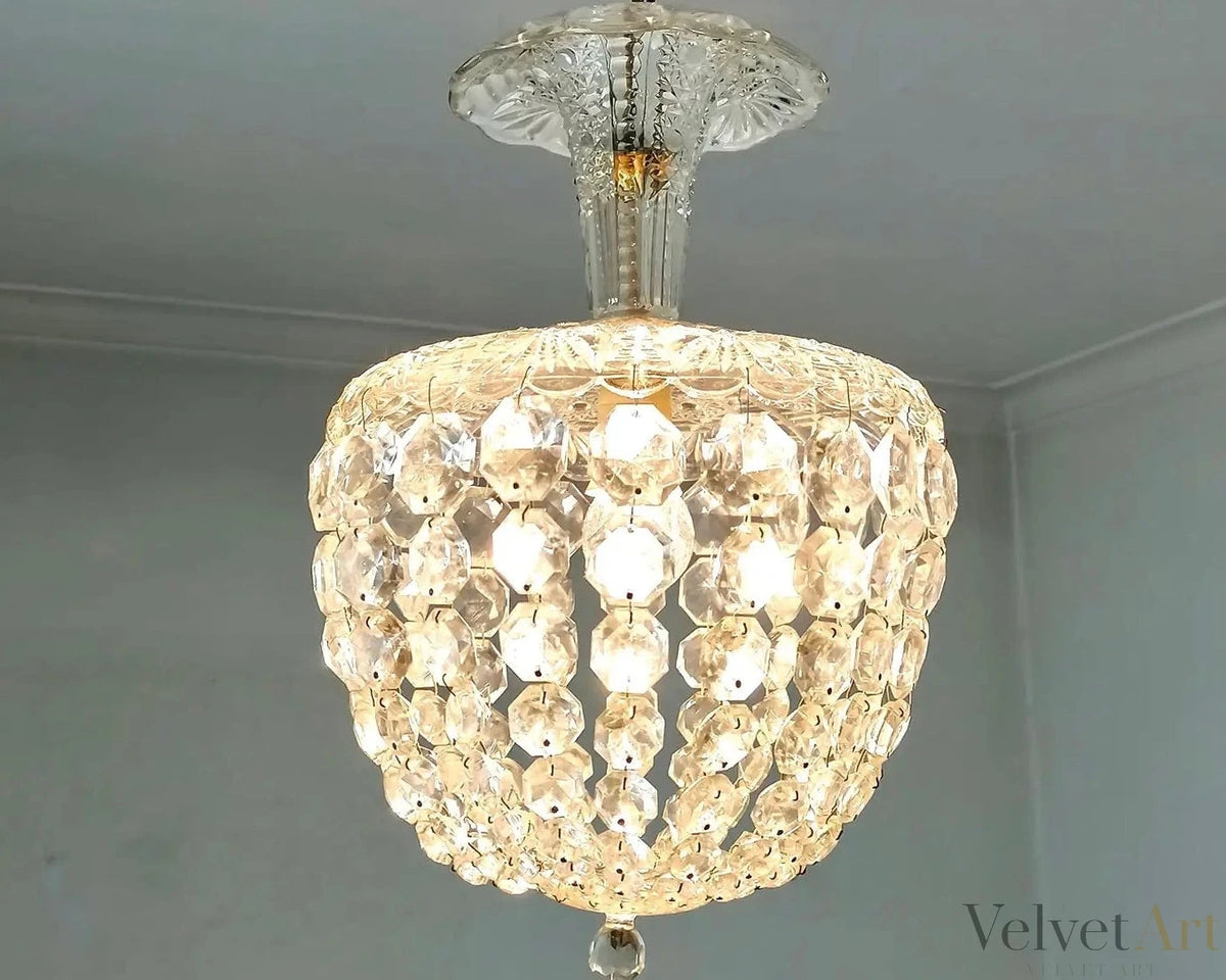 Lámparas Francesas Estilo Baccarat Art Deco 1920