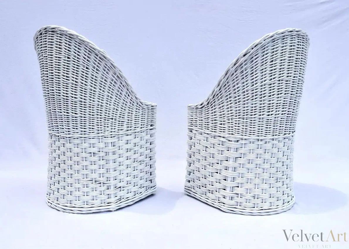 Sillas de Ratán Trenzado Wicker Works de los Años 80 – vista 7 de 7