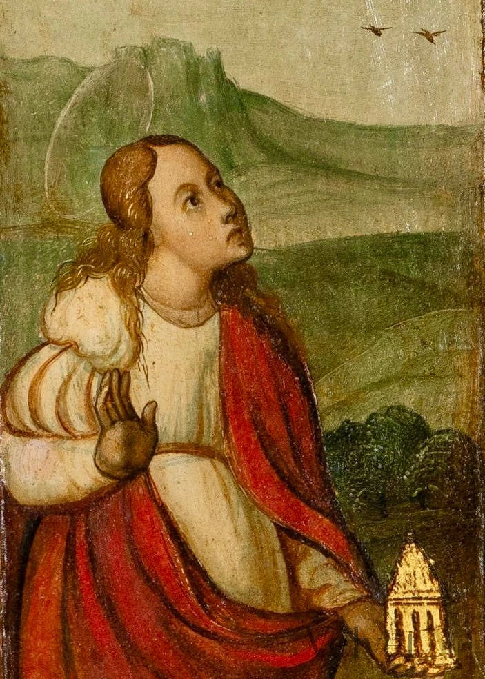 Tríptico con Donantes, Santa María Magdalena, San Félix Mártir y Santo Noble | Escuela Castellana, Siglo XVI