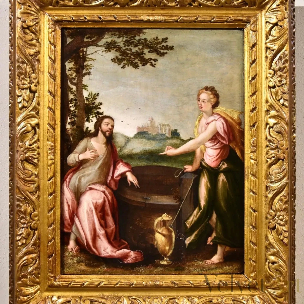 "Cristo y la Samaritana" | Ludovico Pozzoserrato, Siglo XVII