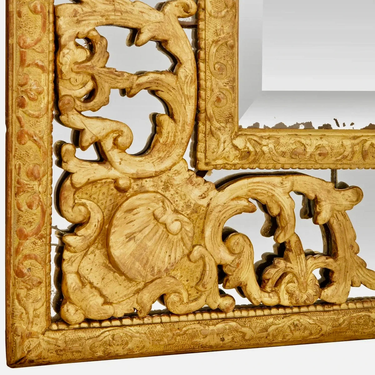 Espejo Luis XIV Francés en Madera Dorada – vista 4 de 7