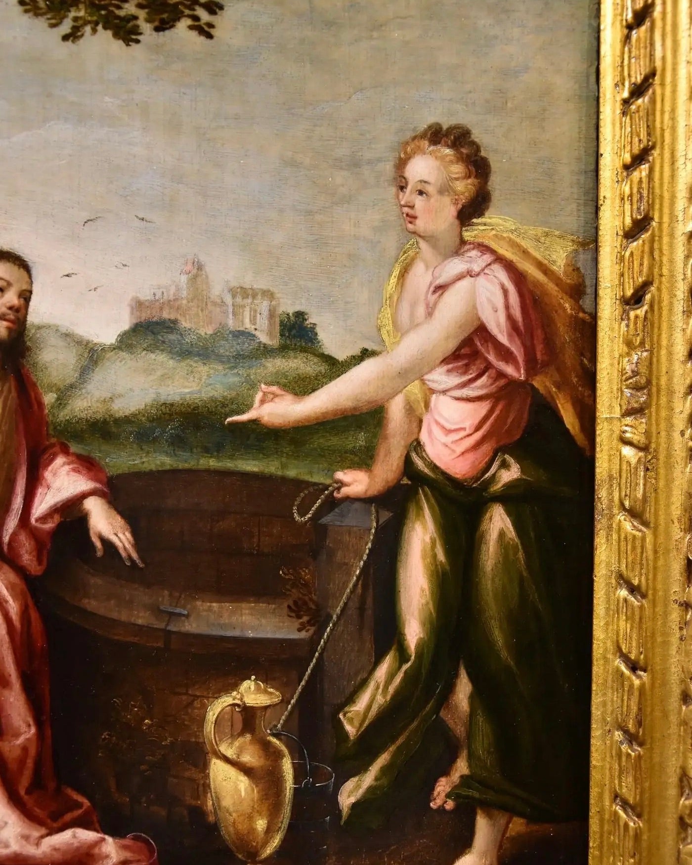 "Cristo y la Samaritana" | Ludovico Pozzoserrato, Siglo XVII