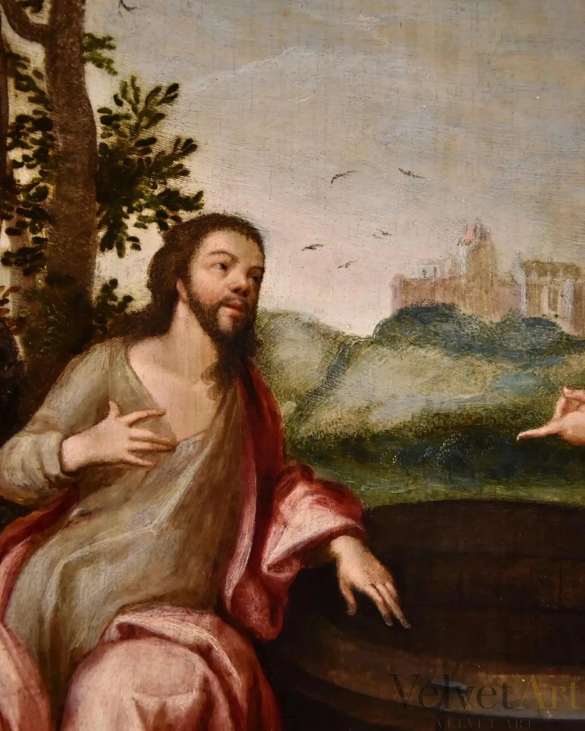 "Cristo y la Samaritana" | Ludovico Pozzoserrato, Siglo XVII