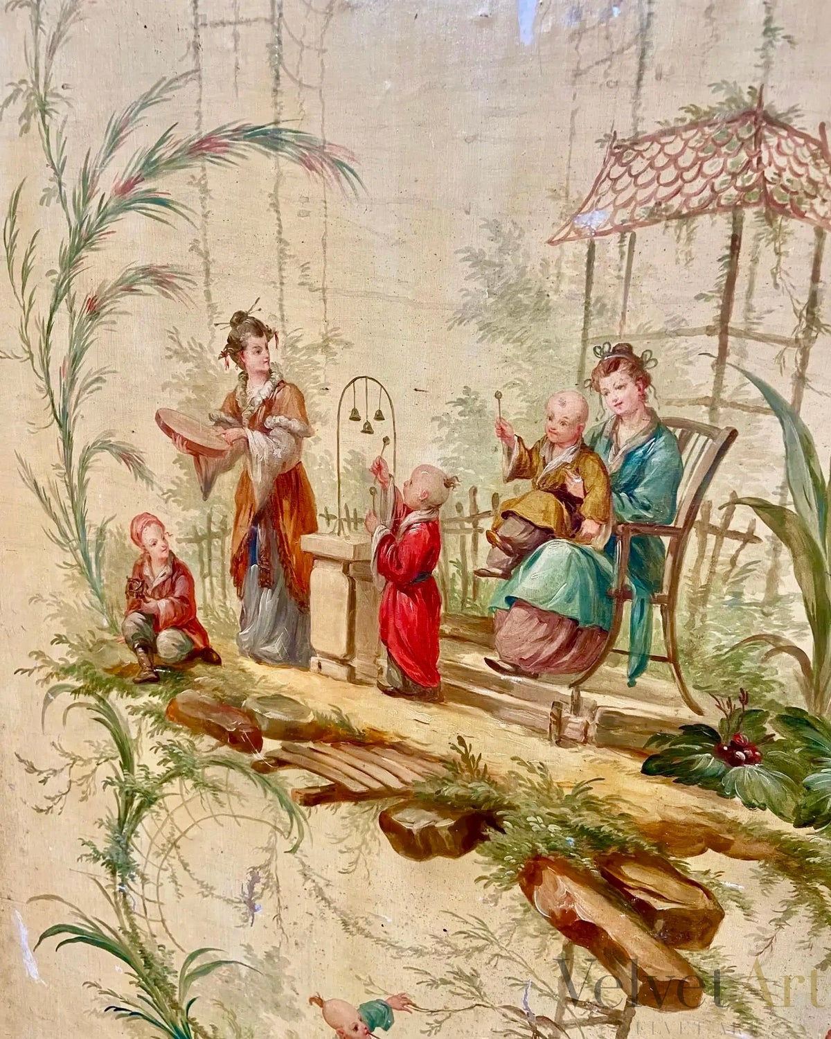 Espejo Chinoiserie Francés del Siglo XIX – vista 2 de 4