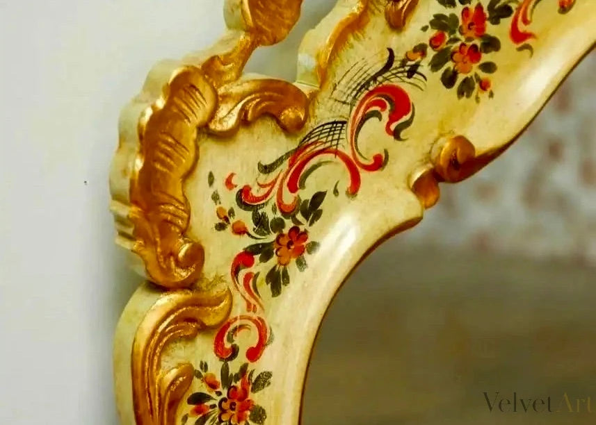 Espejo Chinoiserie Veneciano Lacado, Italia, 1970 – vista 2 de 9