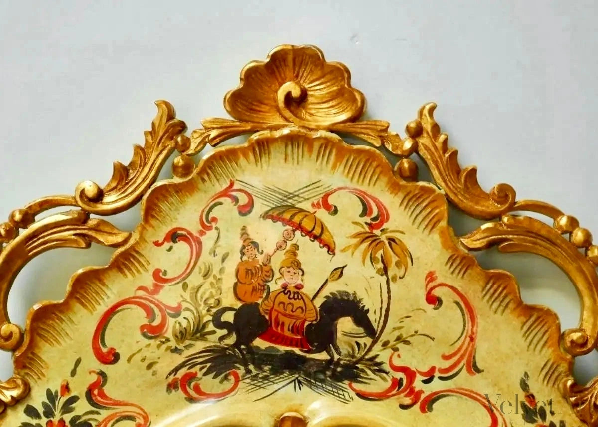 Espejo Chinoiserie Veneciano Lacado, Italia, 1970 – vista 4 de 9