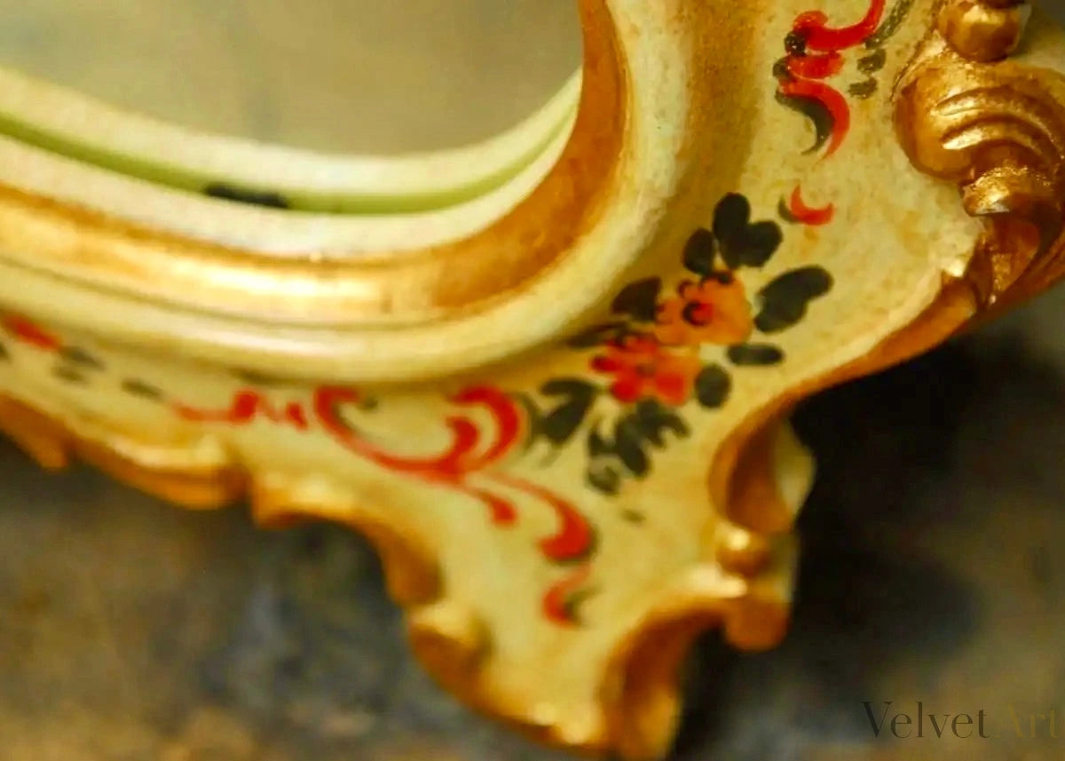 Espejo Chinoiserie Veneciano Lacado, Italia, 1970 – vista 8 de 9