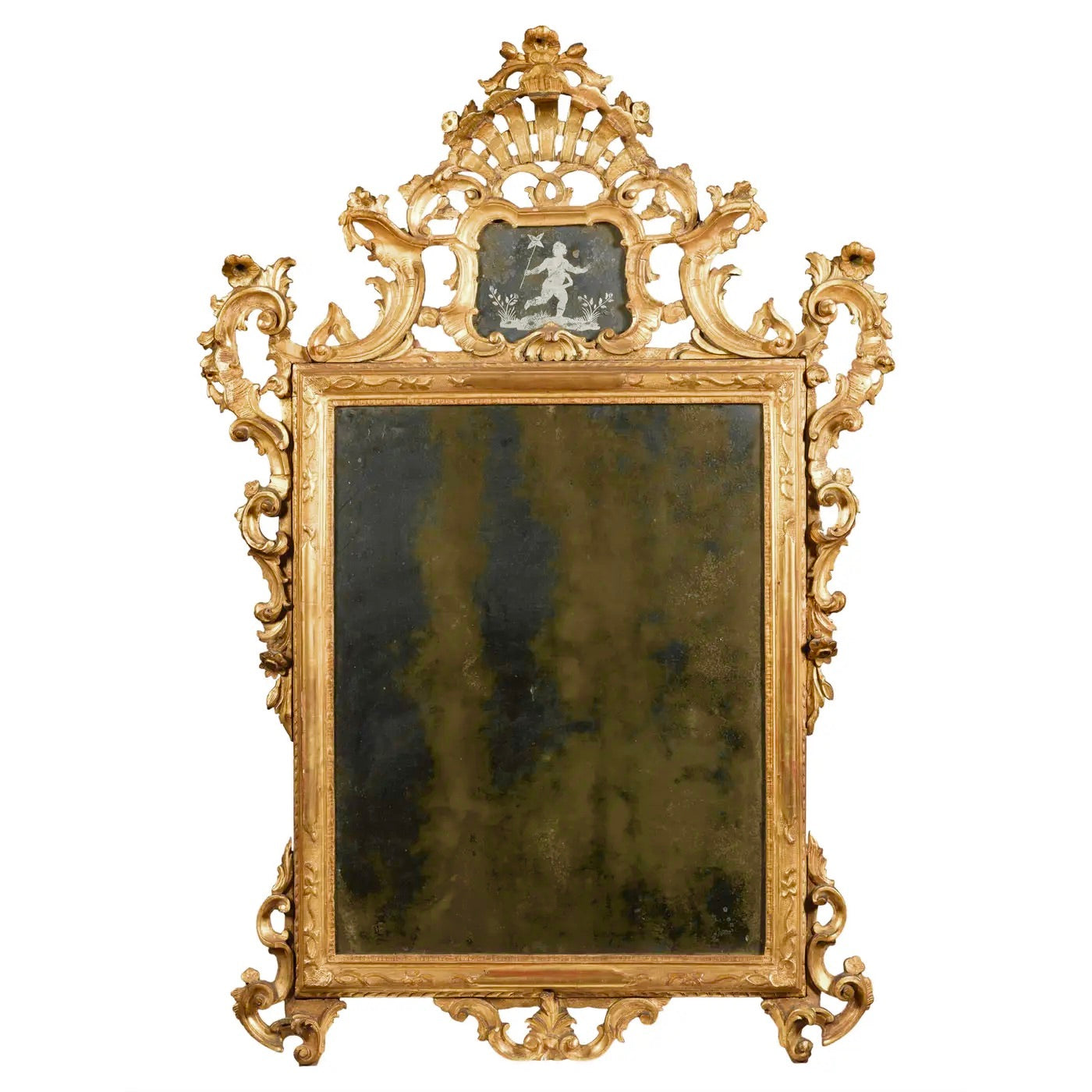 Espejo Veneciano Grabado del Siglo XVII