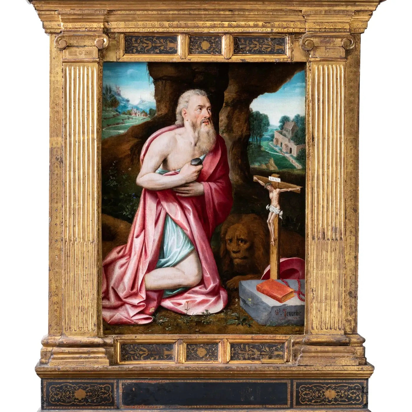 "San Jerónimo" | Círculo de Lambert Van Noort, Escuela de Amberes, ca. 1550