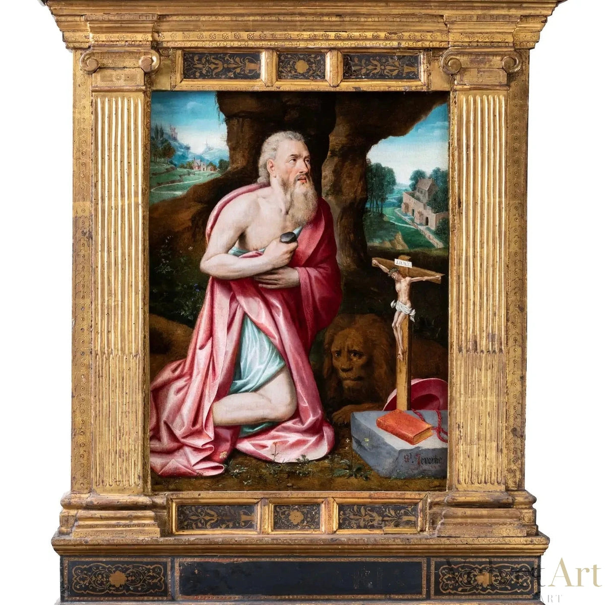 "San Jerónimo" | Círculo de Lambert Van Noort, Escuela de Amberes, ca. 1550