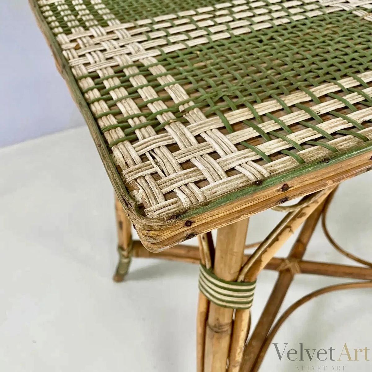 Mesa Italiana Liberty de Ratán de Palazzo Falconi de 1900 – vista 4 de 9