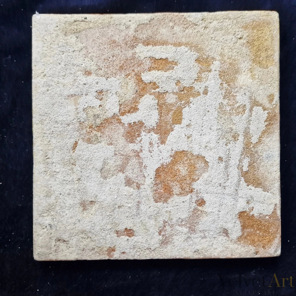 Azulejo Azul de Delft de 1640, Temporero Alemán, Esquina de Volutas – vista 5 de 5