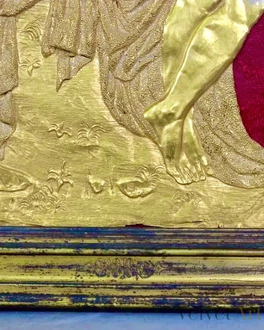 Cristo de la Humildad y Paciencia en Relieve de Oro Amarillo 18k, Siglo XVII – vista 6 de 7