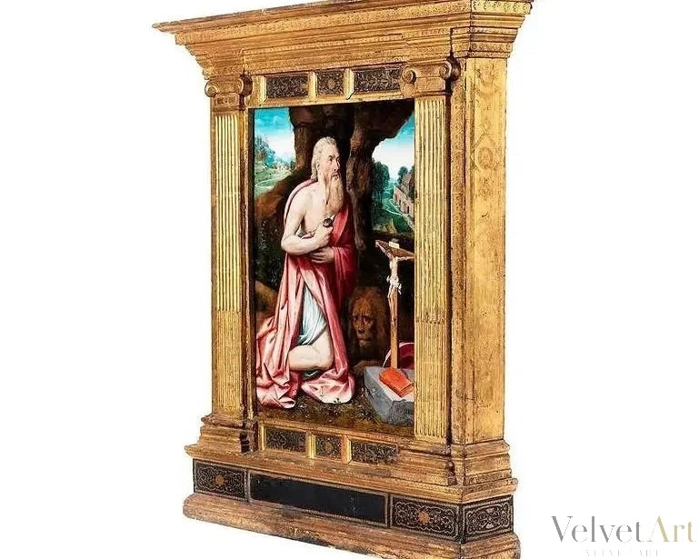 "San Jerónimo" | Círculo de Lambert Van Noort, Escuela de Amberes, ca. 1550