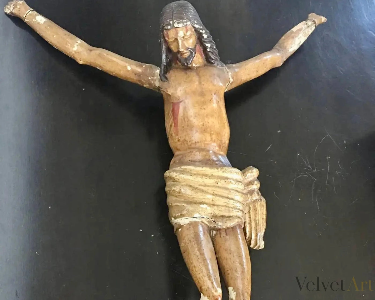 Cristo Crucificado en Madera Tallada, España, 1780 – vista 2 de 7