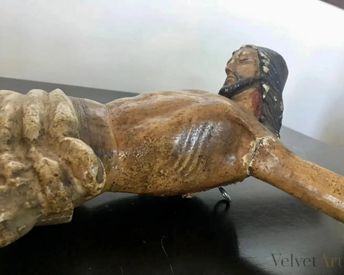 Cristo Crucificado en Madera Tallada, España, 1780 – vista 3 de 7