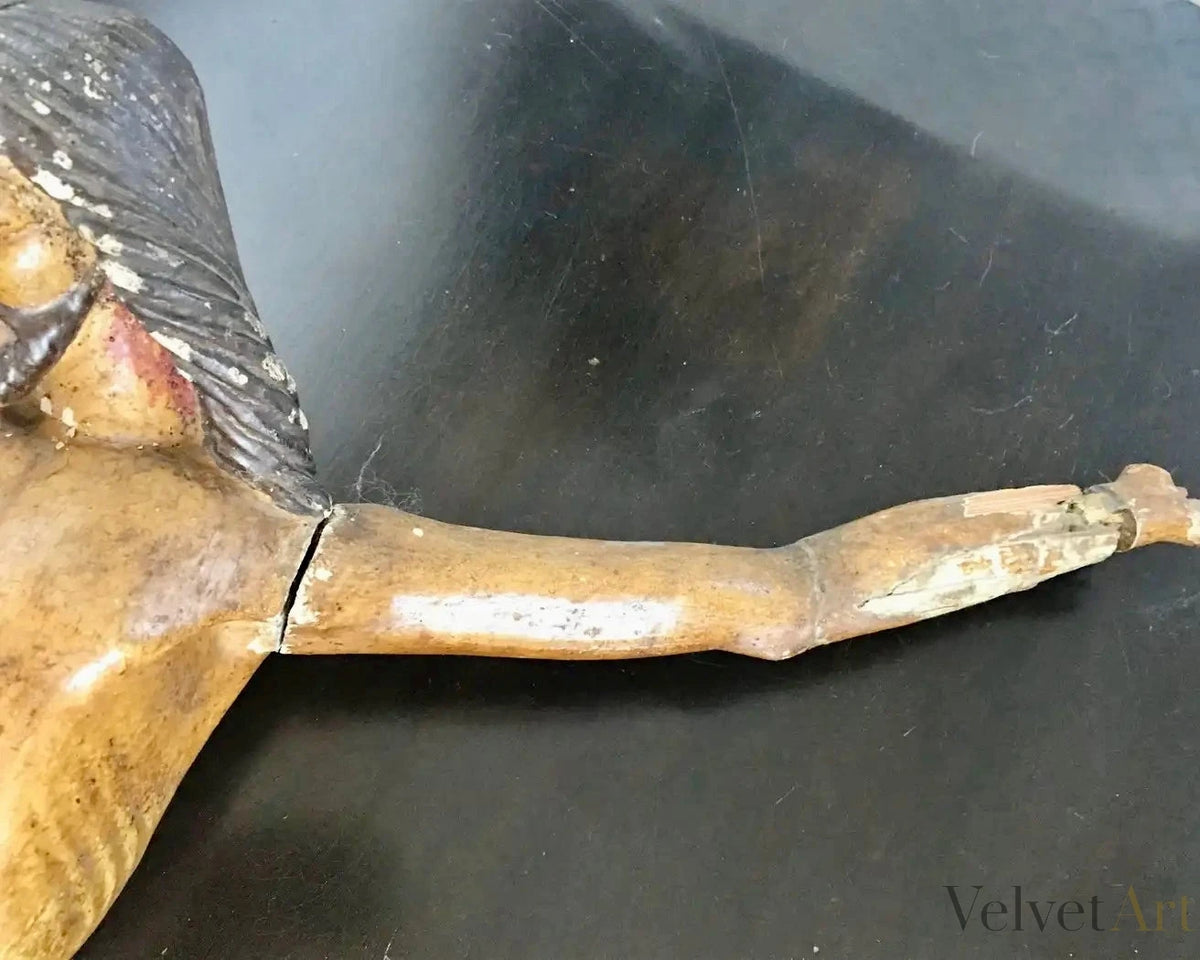 Cristo Crucificado en Madera Tallada, España, 1780 – vista 6 de 7