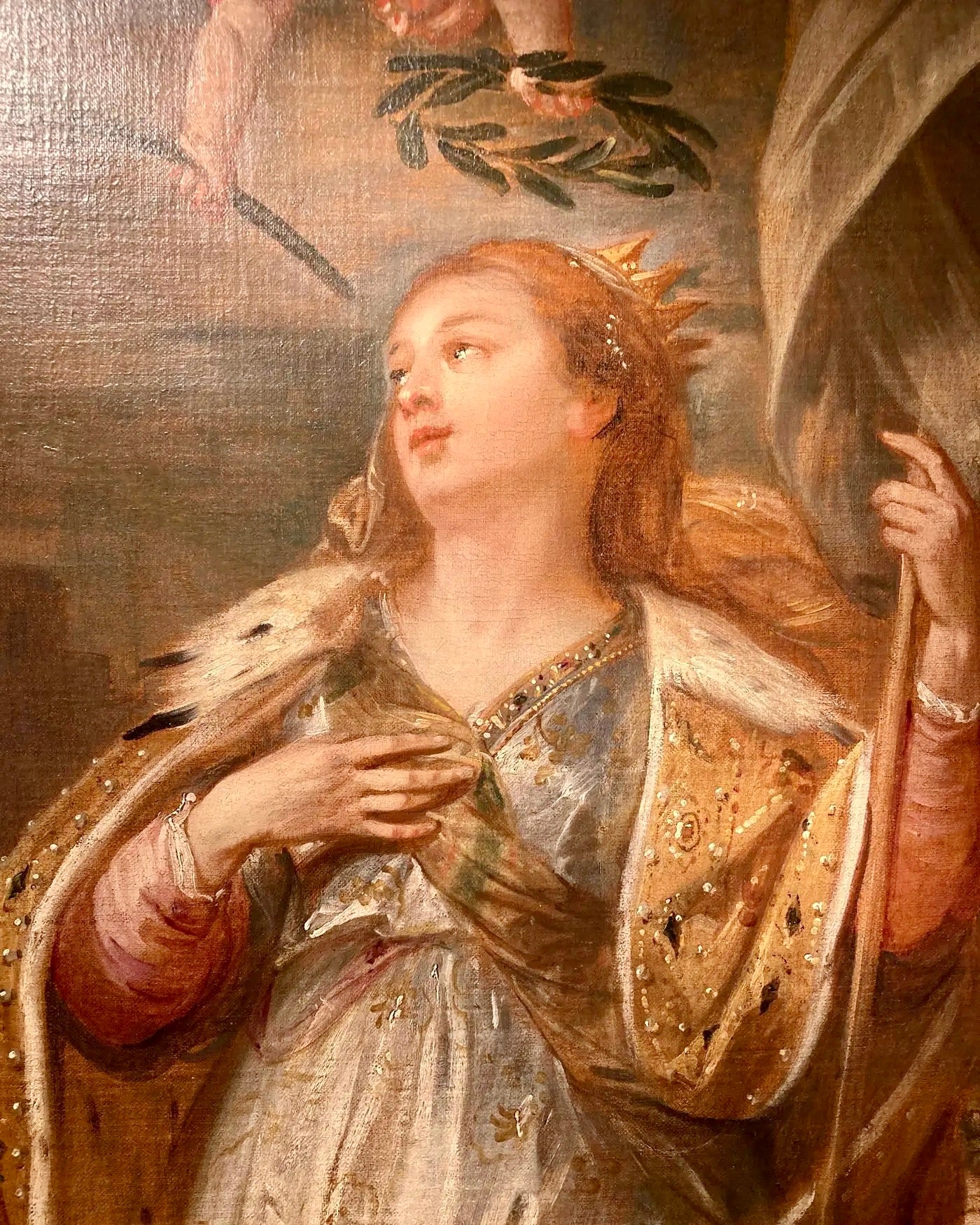 Johann Boeckhorst (Münster, 1604 – Amberes, 1668) Rubens | "Santa Úrsula", Óleo sobre Lienzo