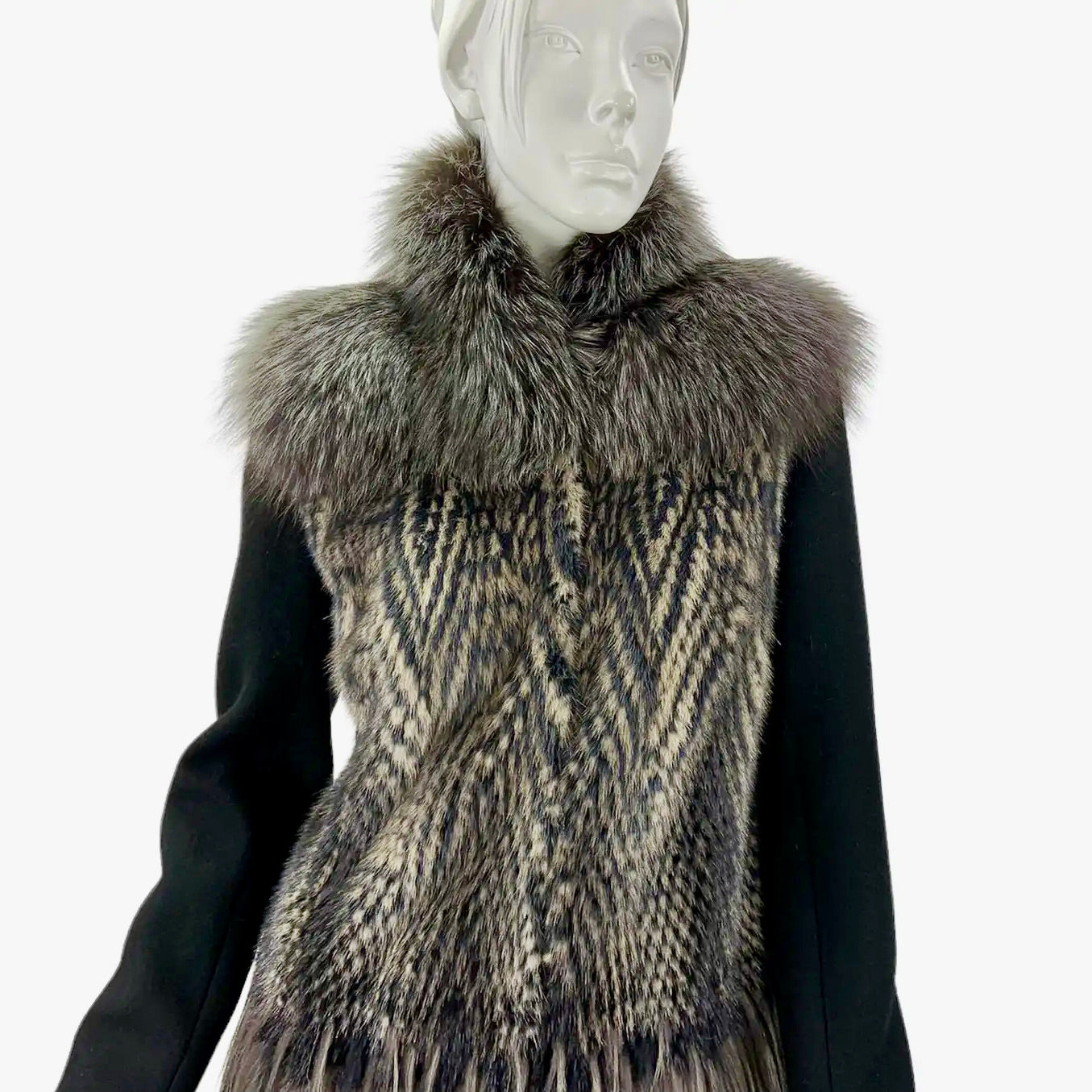 Gucci | Abrigo de Piel, Seda y Lana de 2010 | Talla 38