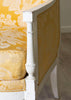 Canapé Francés Luis XVI del siglo XVIII con Tapicería Adamascada