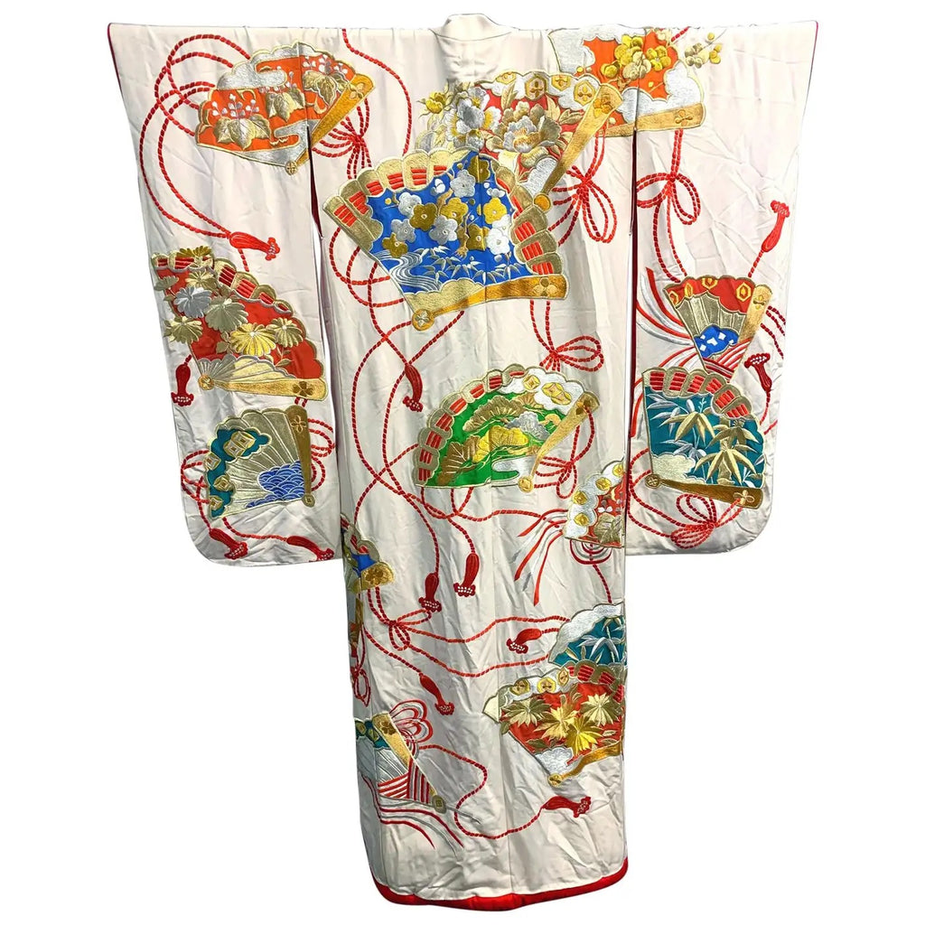 kimono Ceremonial de Seda | Estilo Art Deco Oriental | Japón,  1930