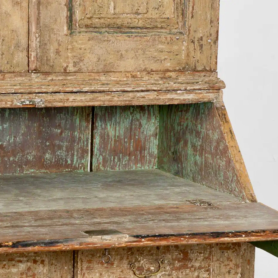 Secretaria Sueca de Pino Pintada de 1820