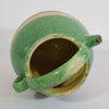 Jarra Aguamanil de Terracota Francesa Vidriada en Color Verde del Siglo XIX