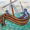 Azulejo Rotterdammer con velero | Claes Wijtmans, Países Bajos, 1615