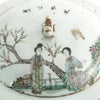 Jarrón Cubo de Porcelana China Famille Verte 1700