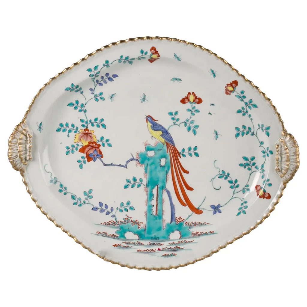 Fuente de Porcelana Inglesa Worcester, 1760
