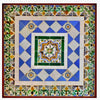 Composición Morisca de Azulejos de Porcelana | Panel del Siglo XVI