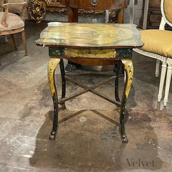 Mesa Pintada al Estilo Chinoiserie | Italia, 1880